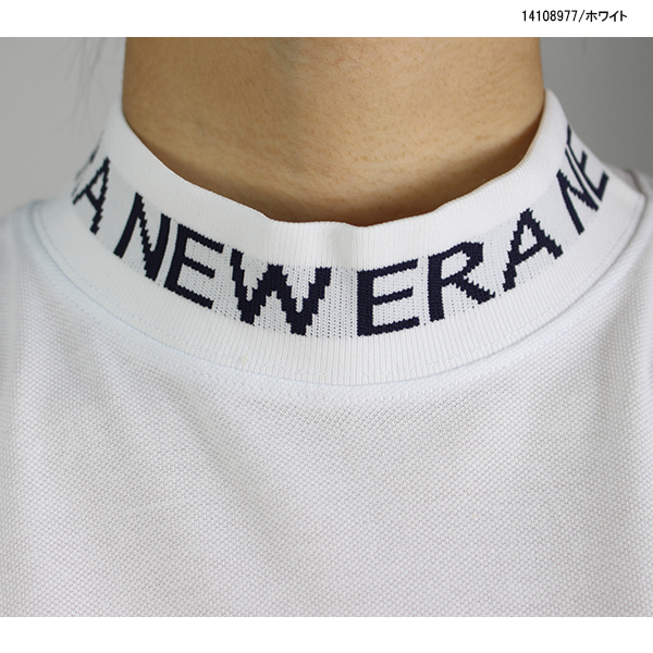 NEW ERA ネコポス対象 ゴルフウェア 半袖モックネックシャツ