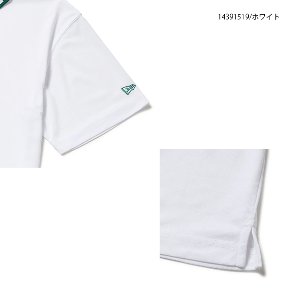 NEW ERA - ゴルフ御召しもの ゴルフプルオーバー 半袖スポーツシャツ ニュー内鰓 14391519 14391520 14391521 Collar Logo 途轍も無い大きさ有 NEWERA 抗菌 吸汗速乾 UV 14391519-21