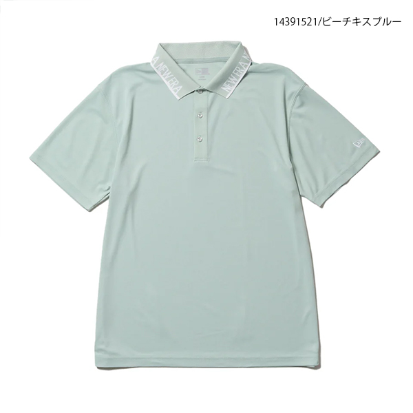NEW ERA - ゴルフ御召しもの ゴルフプルオーバー 半袖スポーツシャツ ニュー内鰓 14391519 14391520 14391521 Collar Logo 途轍も無い大きさ有 NEWERA 抗菌 吸汗速乾 UV 14391519-21