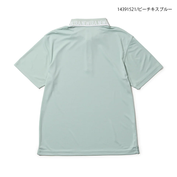 NEW ERA - ゴルフ御召しもの ゴルフプルオーバー 半袖スポーツシャツ ニュー内鰓 14391519 14391520 14391521 Collar Logo 途轍も無い大きさ有 NEWERA 抗菌 吸汗速乾 UV 14391519-21