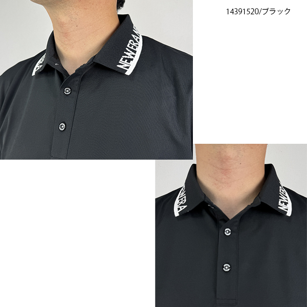 NEW ERA - ゴルフ御召しもの ゴルフプルオーバー 半袖スポーツシャツ ニュー内鰓 14391519 14391520 14391521 Collar Logo 途轍も無い大きさ有 NEWERA 抗菌 吸汗速乾 UV 14391519-21