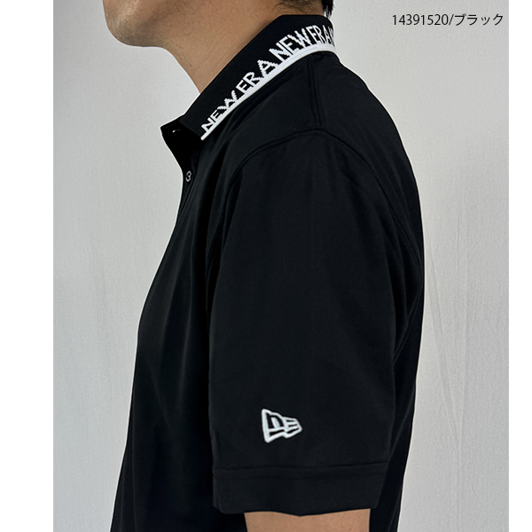 NEW ERA - ゴルフ御召しもの ゴルフプルオーバー 半袖スポーツシャツ ニュー内鰓 14391519 14391520 14391521 Collar Logo 途轍も無い大きさ有 NEWERA 抗菌 吸汗速乾 UV 14391519-21