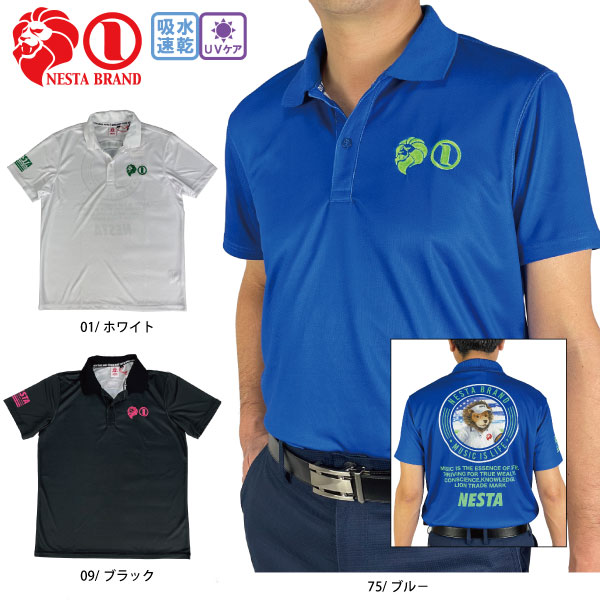 NESTA BRAND セール ゴルフウェア 半袖シャツ サークルライオン