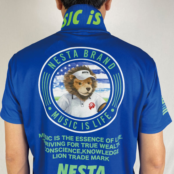 NESTA BRAND セール ゴルフウェア 半袖シャツ サークルライオン