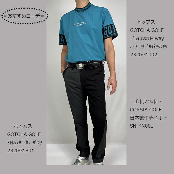 セール ゴルフウェア ゴルフシャツ 半袖シャツ ポロシャツ ガッチャゴルフ　メンズ 232GG1002 吸水速乾 ドライ 水陸両用　大きいサイズ　UVカット｜golf-line｜02