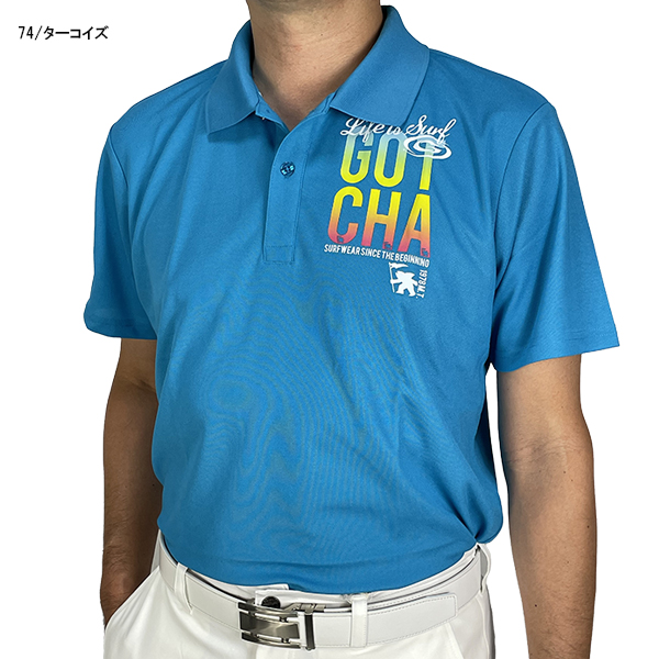 美品 GOTCHA GOLF ガッチャ ゴルフ 半袖 ポロシャツ XXXL 特大 GOTCHA GOLF ガッチャゴルフ メンズ 吸汗速乾 半袖 ポロシャツ