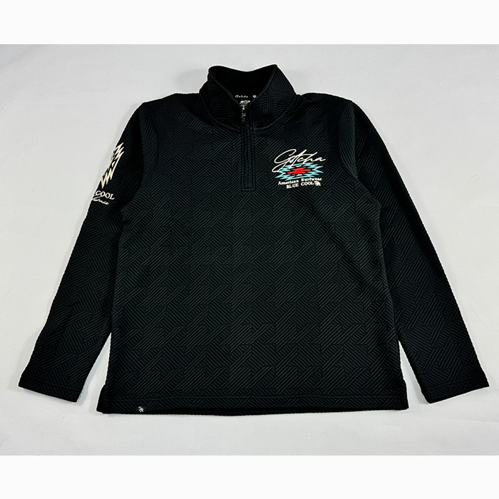 ゴルフウェア ゴルフシャツ ハーフジップロングスリーブＴシャツ  ロングＴシャツ ガッチャゴルフ 243GG1203 メンズ ストレッチ 大きいサイズ 3XL XXXL_8