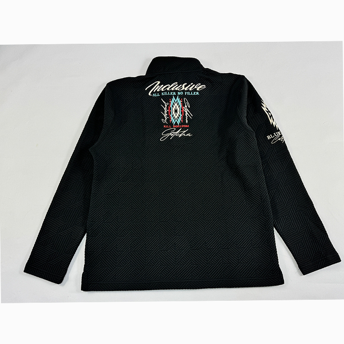 ゴルフウェア ゴルフシャツ ハーフジップロングスリーブＴシャツ  ロングＴシャツ ガッチャゴルフ 243GG1203 メンズ ストレッチ 大きいサイズ 3XL XXXL_9