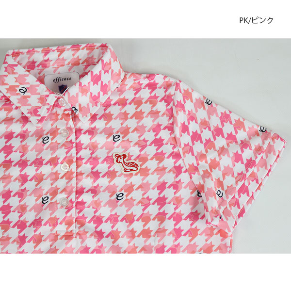 ゴルフウェア ワンピース エフィカス 2502-4254 レディース 迷彩千鳥柄 同柄インナーパンツ付 efficace_10