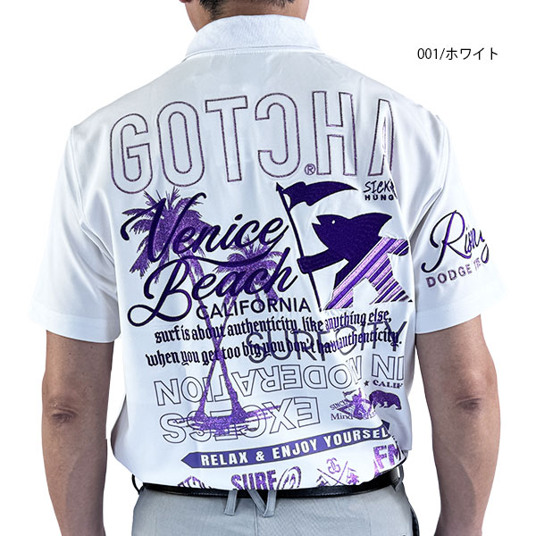 ゴルフウェア ゴルフシャツ 半袖 ガッチャゴルフ 262GGF1208B メンズ 26春夏 デオドラント カルゼシャイニーフィッシュマンポロ 消臭 抗菌 大きいサイズ〜XXXL_3