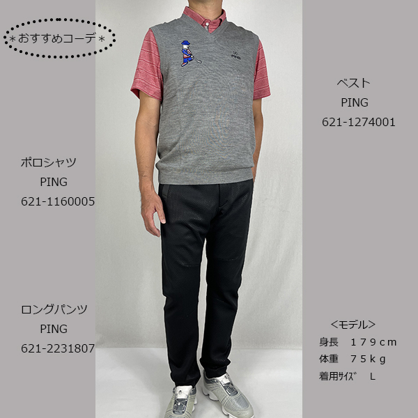 PGA メンズニットベスト サイズL 通販