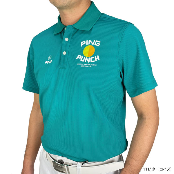 セール ゴルフウェア ゴルフシャツ 半袖シャツ ポロシャツ ピン 621-3160207 メンズ UV 吸水速乾 大きいサイズ有 PING｜golf-line｜02