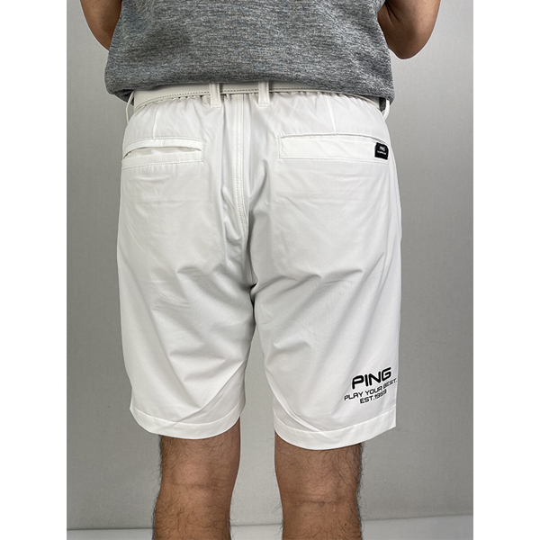 ポイント10倍 ゴルフウェア ゴルフパンツ ショートパンツ ハーフパンツ ピン 621-4132303 メンズ 24春夏 ストレッチ 撥水 ウエストゴム 大きいサイズ有 PING｜golf-line｜08