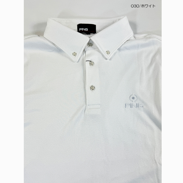 PING（ピン） セール ゴルフウェア 長袖ポロシャツ 微起毛 ボタン