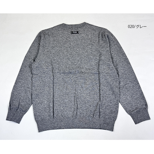 PING（ピン） ゴルフウェア 長袖ニット Mr.PINGジャカードクルーネック