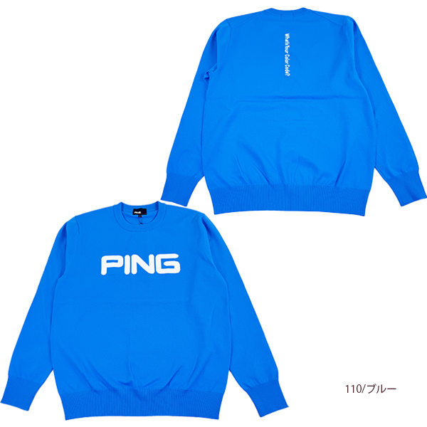 PING（ピン） セール ゴルフウェア セーター クルーネックニットプル
