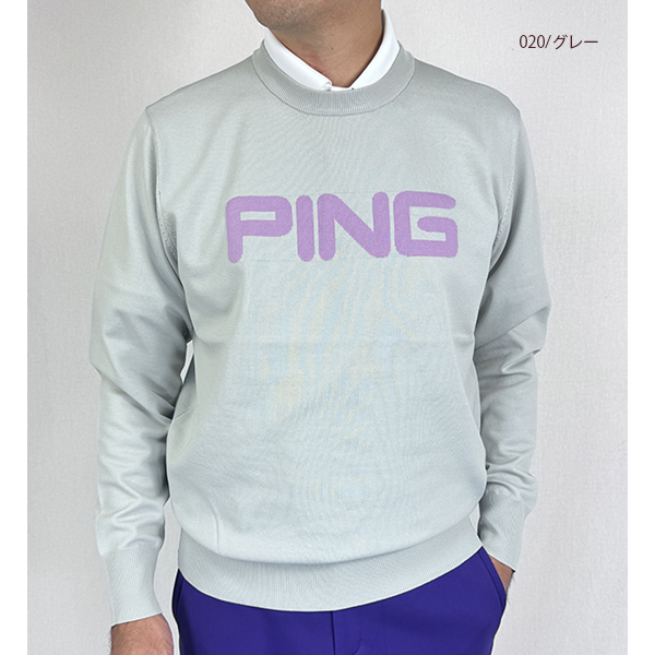 PING（ピン） セール ゴルフウェア セーター クルーネックニットプル