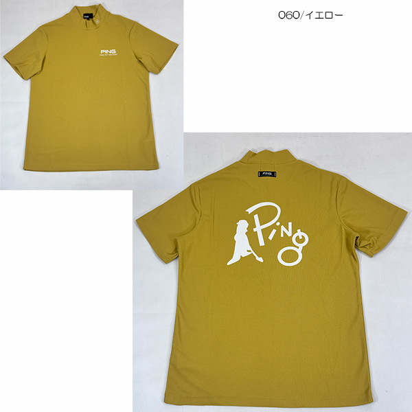 PING（ピン） ネコポス対象 ゴルフウェア ゴルフシャツ 鹿の子 半袖