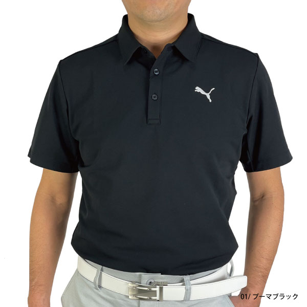 セール ゴルフウェア ゴルフシャツ プーマゴルフ バックプリント 半袖