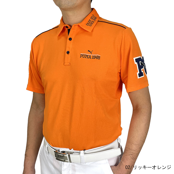 セール ゴルフウェア ゴルフシャツ 半袖ポロシャツ プーマゴルフ 622401 メンズ 大きいサイズ有 PUMA GOLF 接触冷感｜golf-line｜02