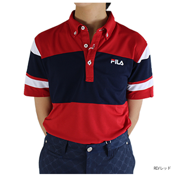 セール フィラゴルフ ゴルフウェア メンズ 半袖ポロシャツ  大きいサイズ 740604 春 夏 秋...