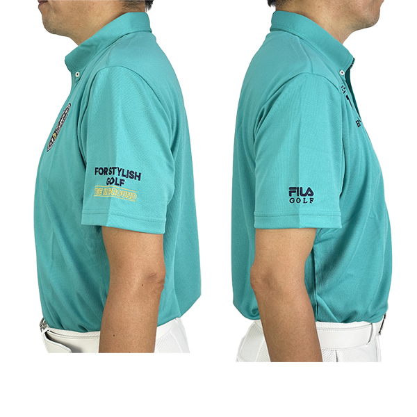 セール ゴルフウェア メンズ 半袖ポロシャツ 大きいサイズ フィラゴルフ 740608 カットソーメッシュ 半袖シャツ  吸汗速乾 UVケア FILA GOLF｜golf-line｜08