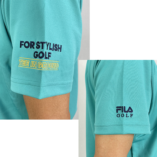 FILA - FILA GOLF フィラゴルフ ロゴ 人気 デザイン ポロシャツ ゴルフウェア FILA GOLF ポロシャツ フィラゴルフ ゴルフウェア ブランド ロゴ