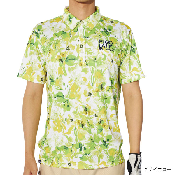 FILA GOLF メッシュカモフラジャガード半袖シャツ kg5 FILA GOLF メッシュカモフラジャガード半袖シャツ kg5 FILA GOLF