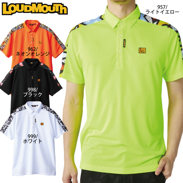 LOUDMOUTH（ラウドマウスゴルフ） セール ゴルフウェア ゴルフシャツ ドットメッシュ 半袖ポロシャツ ラウドマウス 765607 ...