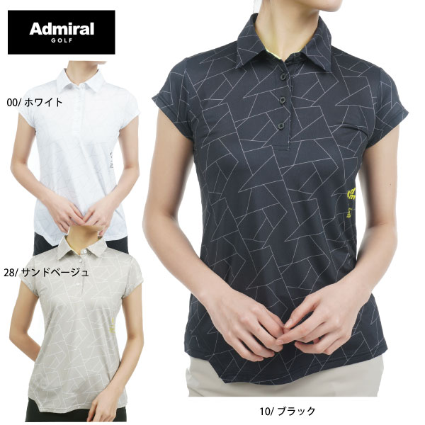 Admiral - 【新品】アドミラルゴルフ　ジオメトリックロゴ 半袖ポロシャツ Admiral Golf セール 30%OFF ゴルフウェア ゴルフシャツ 半袖