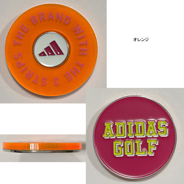 adidas（アディダス） ゴルフアクセサリー ボールマーカー ネオン