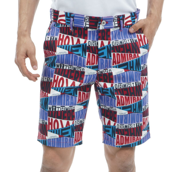 Admiralゴルフ メンズ コンパスモチーフ ストレッチショートパンツ Admiral Golf セール 30％OFF アドミラルゴルフ コンパス