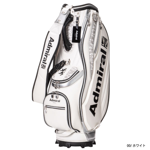 ■ADMIRAL アドミラル キャディバッグ ゴルフバッグ　スタンド式　ホワイト■ Admiral Golf キャディバッグ カートキャディバッグ アドミラル