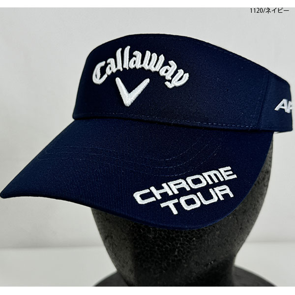 セール ゴルフバイザー サンバイザー バイザー 帽子 キャロウェイ C24990111 メンズ 24秋冬 TOUR TW VISOR 24 JM プロ着用 定番バイザー CALLAWAY callaway | Callaway | 01