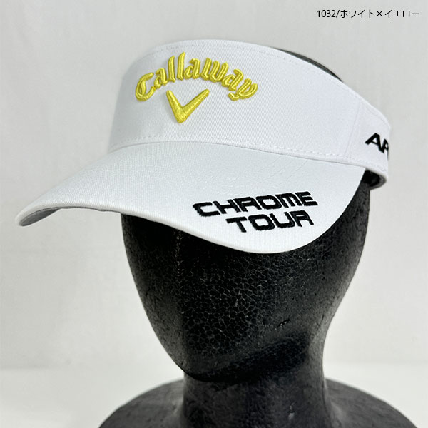 セール ゴルフバイザー サンバイザー バイザー 帽子 キャロウェイ C24990111 メンズ 24秋冬 TOUR TW VISOR 24 JM プロ着用 定番バイザー CALLAWAY callaway | Callaway | 07