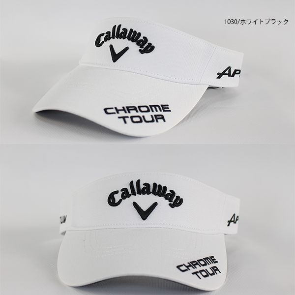 【希少品‼️】キャロウェイ バイザーネックハンドウォーマー ロゴ刺繍ホワイト Callaway（キャロウェイ） ゴルフアクセサリー ゴルフバイザー 帽子