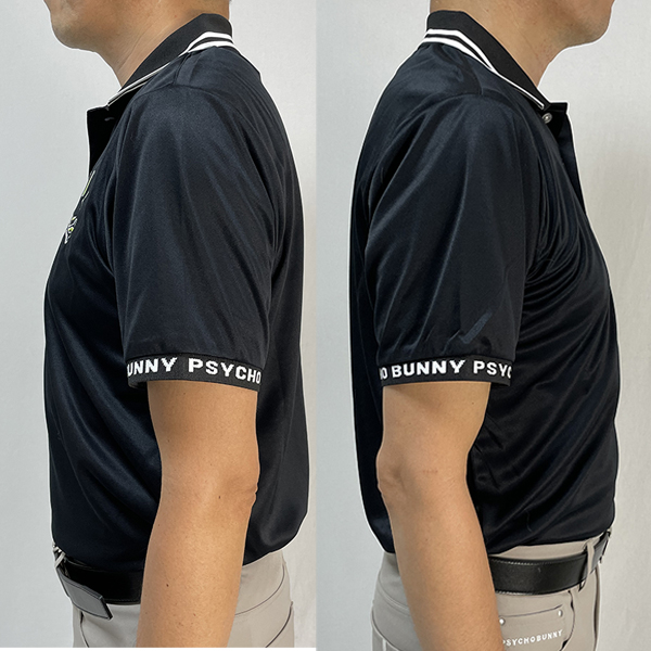 23AW ゴルフウェア ゴルフシャツ ポロシャツ サイコバニー GF230 メンズ 大きいサイズ｜golf-line｜05