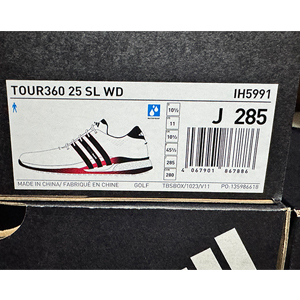 セール ゴルフシューズ アディダス ツアー360 25 ワイド スパイクレス IH5991 幅広設計 レザーアッパー BOOSTミッドソール 合成素材アウトソール_11