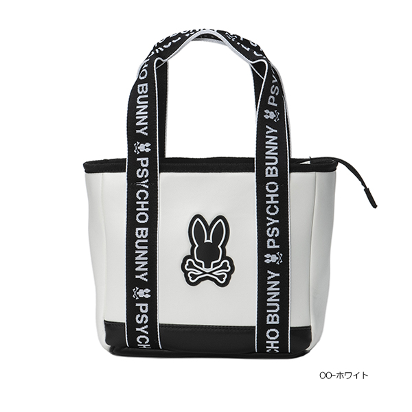 サイコバニー　ゴルフ　トートバッグ　PSYCHO BUNNY 白 サイコバニー ゴルフ トートバッグ FLAGSHIP Psycho Bunny PBMG5SB4 お