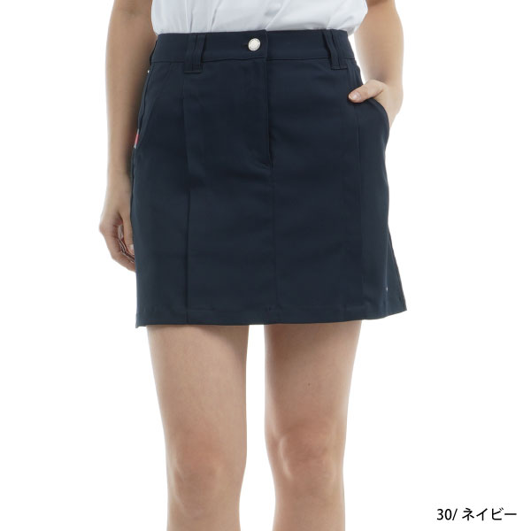 ゴルフウェア　トミー ヒルフィガー ゴルフ レディース バックロゴプリント ツイルスカート THLA514 [2025年春夏モデル] TOMMY HILFIGER GOLF（トミー ヒルフィガー ゴルフ） セール ゴルフ