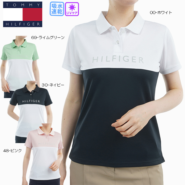 トミー ヒルフィガー ゴルフ レディース ゴルフ 半袖ポロチャツ ゴルフウエア TOMMY HILFIGER GOLF（トミー ヒルフィガー ゴルフ） 春夏特価