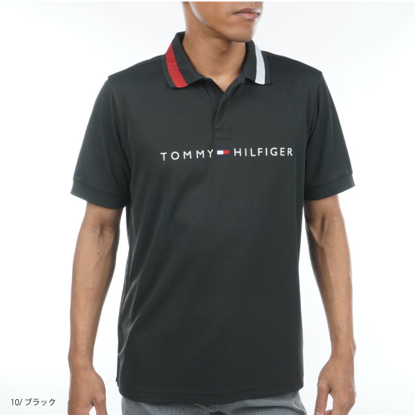 セール トミーヒルフィガー メンズ ベーシック ロゴ 半袖ポロシャツ THMA319 大きいサイズ有 吸水速乾 抗菌 防臭 UVカット TOMMY HILFIGER｜golf-line｜08