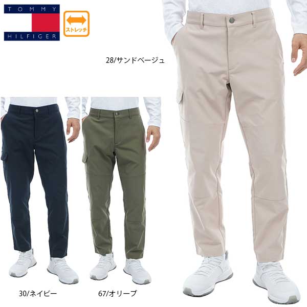 40%OFF セール 裾上げ対象商品 ゴルフウェア ゴルフパンツ テーパードパンツ THMA372 トミーヒルフィガー メンズ ストレッチ 大きいサイズ有 TOMMY HILFIGER