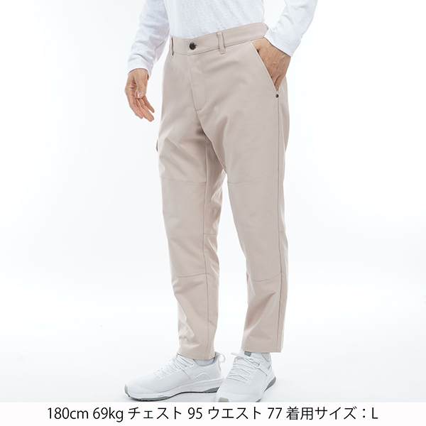   - ◎◎  トミーヒルフィガー ゴルフウェア ゴルフパンツ テーパードパンツ THMA372 ベージュ セール 裾上げ対象商品 ゴルフウェア ゴルフパンツ テーパード