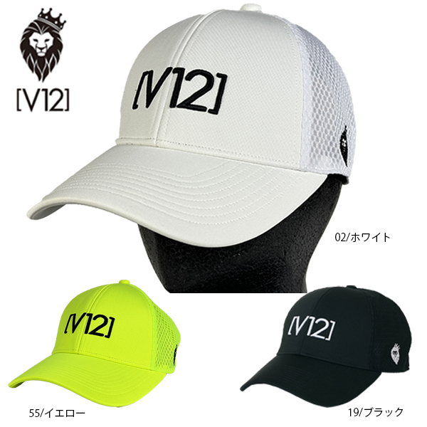 ゴルフキャップ ゴルフアクセサリー 帽子 V122410-CP01 V12 24春夏 ヴィトゥエルヴ V12 サイズ調整可能 メンズ レディース｜golf-line