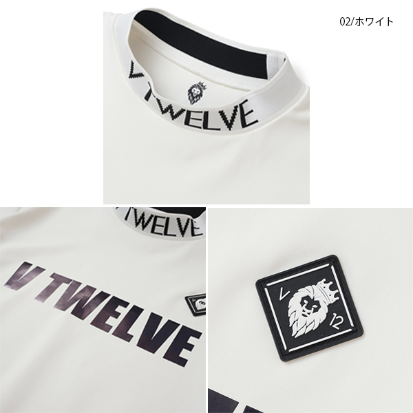 新品未使用　V12ヴィトゥエルヴ　ゴルフ　半袖ポロシャツ　M　ホワイト サイズ：M V12 ヴィトゥエルヴ 2024年 半袖ポロシャツ ブラック系
