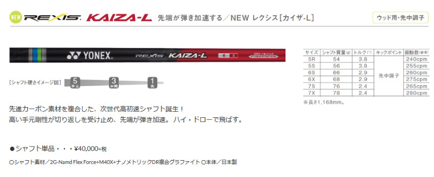 カスタム 左用 24モデル ヨネックス EZONE GT FW フェアウェイウッド YONEX GOLF レクシスカイザ L REXIS KAIZA-L 受注生産 カスタムオーダー_8