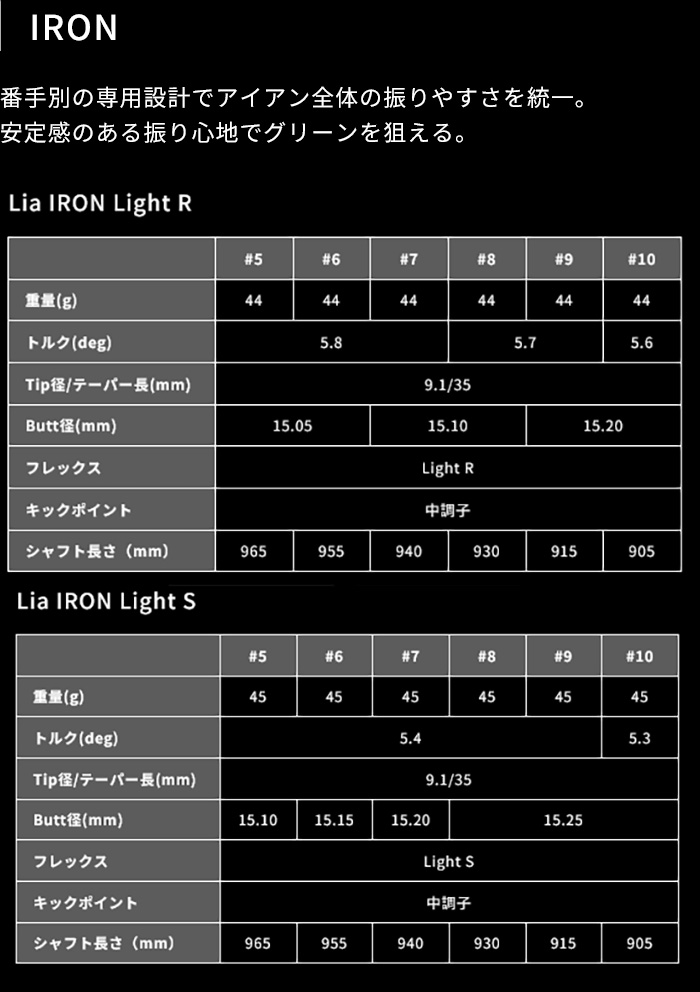 ゴルフクラブ  プロギア 26モデル PRGR02アイアン カスタム グラファイトデザイン TOUR AD Lia 特注 PRGR アイアンの画像