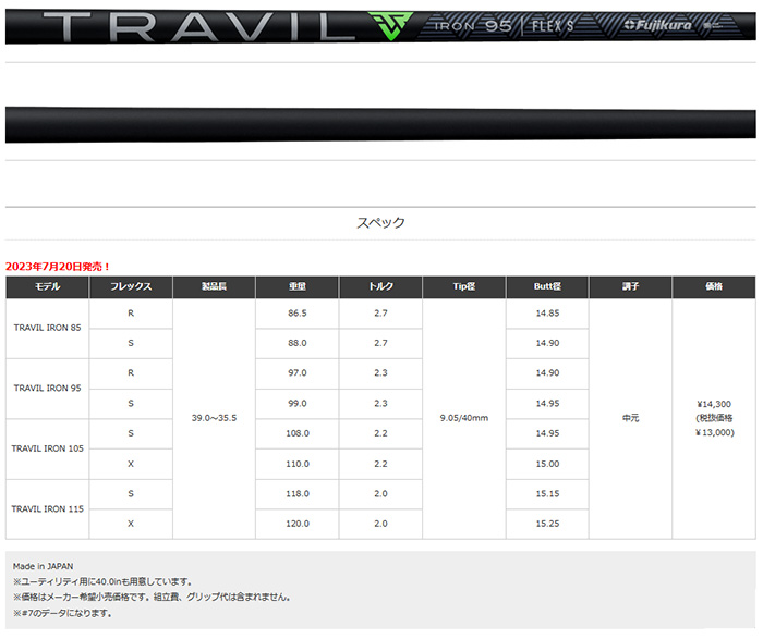 カスタム ブリヂストン 233HF アイアンセット（5I 9I,PW） TRAVIL フジクラシャフト 特注 BS 24モデル アイアン :24bs 233hf ir 6set travil ir:ゴルフマガジーノ