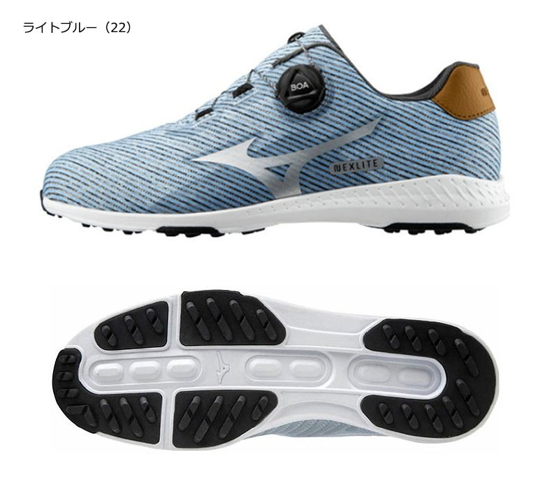 ミズノ ゴルフシューズ ネクスライト 008 ボア 51GM2120 メンズ NEXLITE 008 BOA EEE 3E 2022年継続モデル MIZUNO